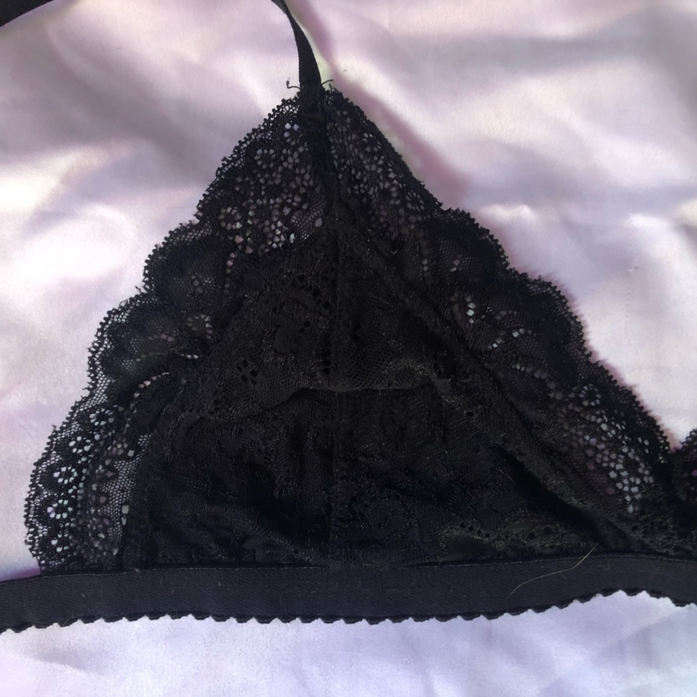 Sexy Black Lace Bra-let